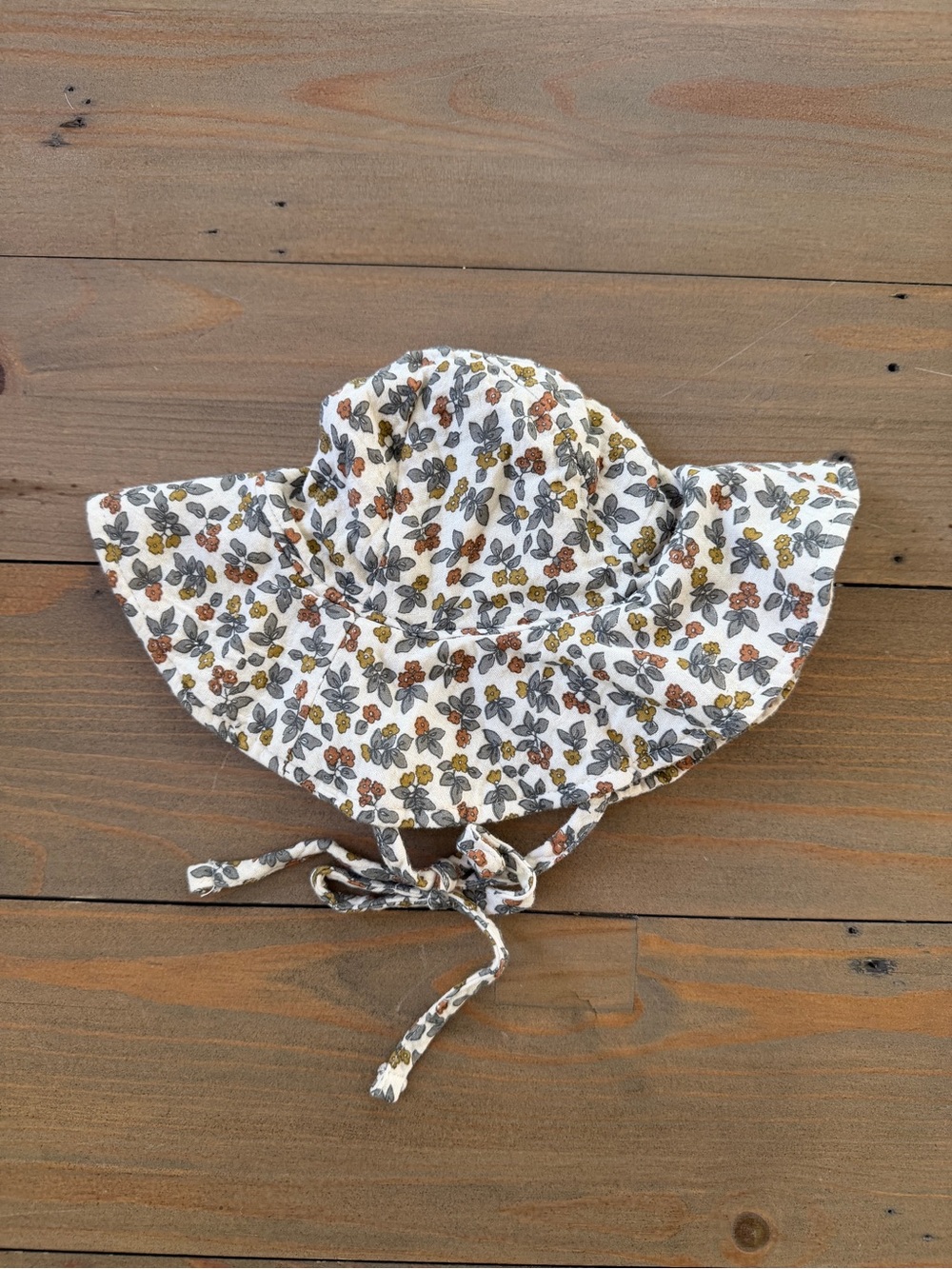 Rylee + Cru Floral Cotton Sun Hat for Kids - 0-6 Months